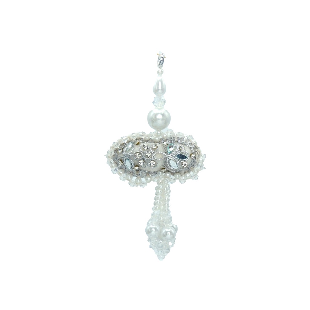 Elegant Design Pearl & Crystal Tassel
