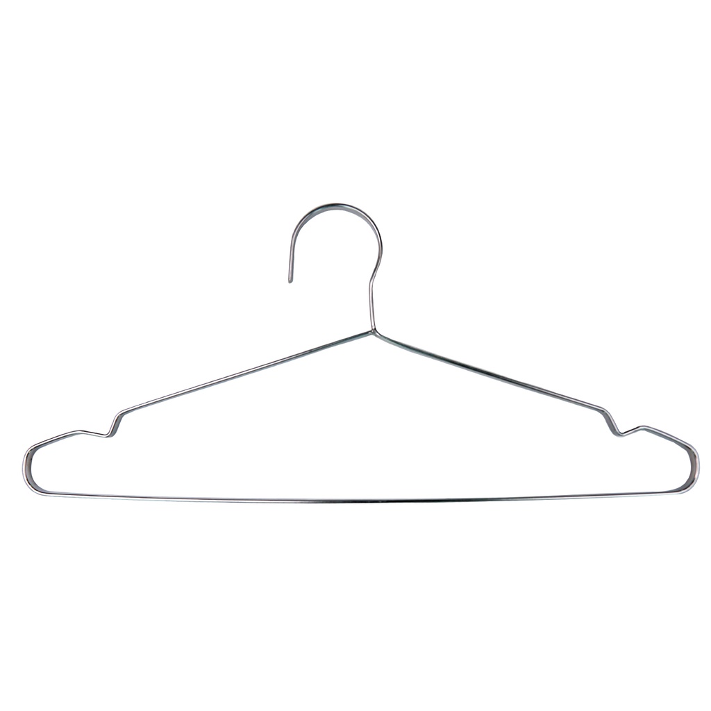 Anti-Slip Design High-Quality Flat Metal Shirt Hanger