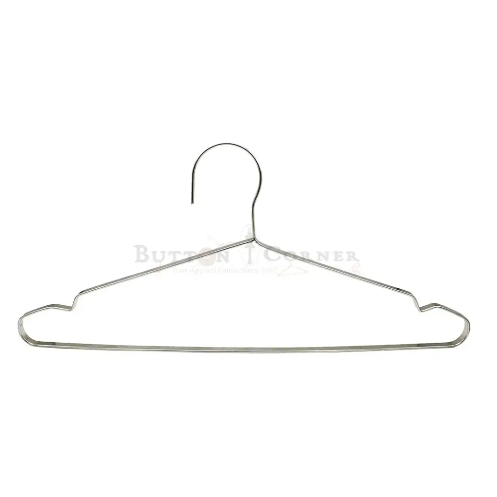 Anti-Slip Design High-Quality Flat Metal Shirt Hanger