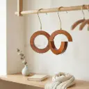 Wooden Scarf Hanger Square Shape