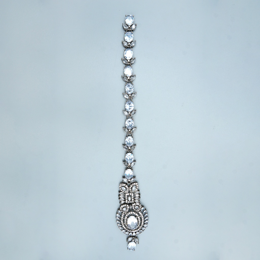 Antique Base Fancy Kundan Button Patti