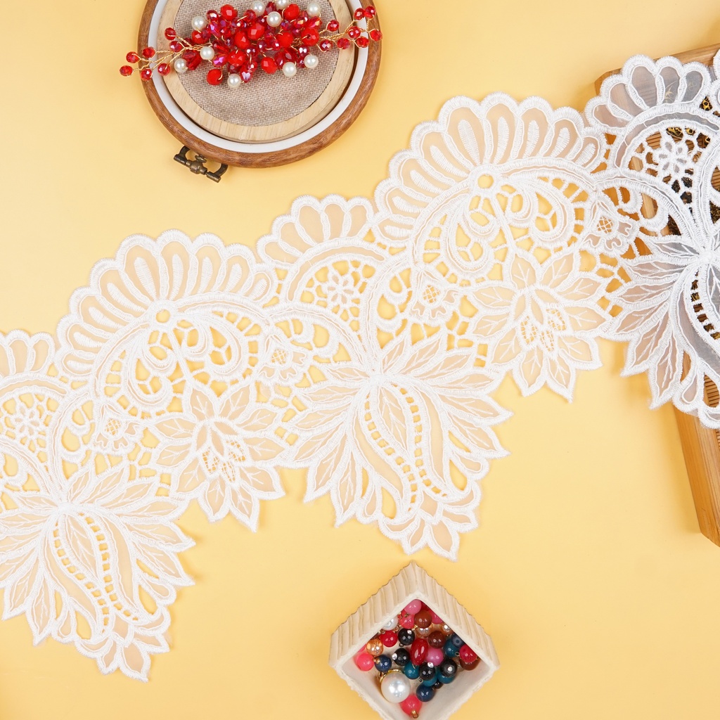 One Side Border Organza Lace