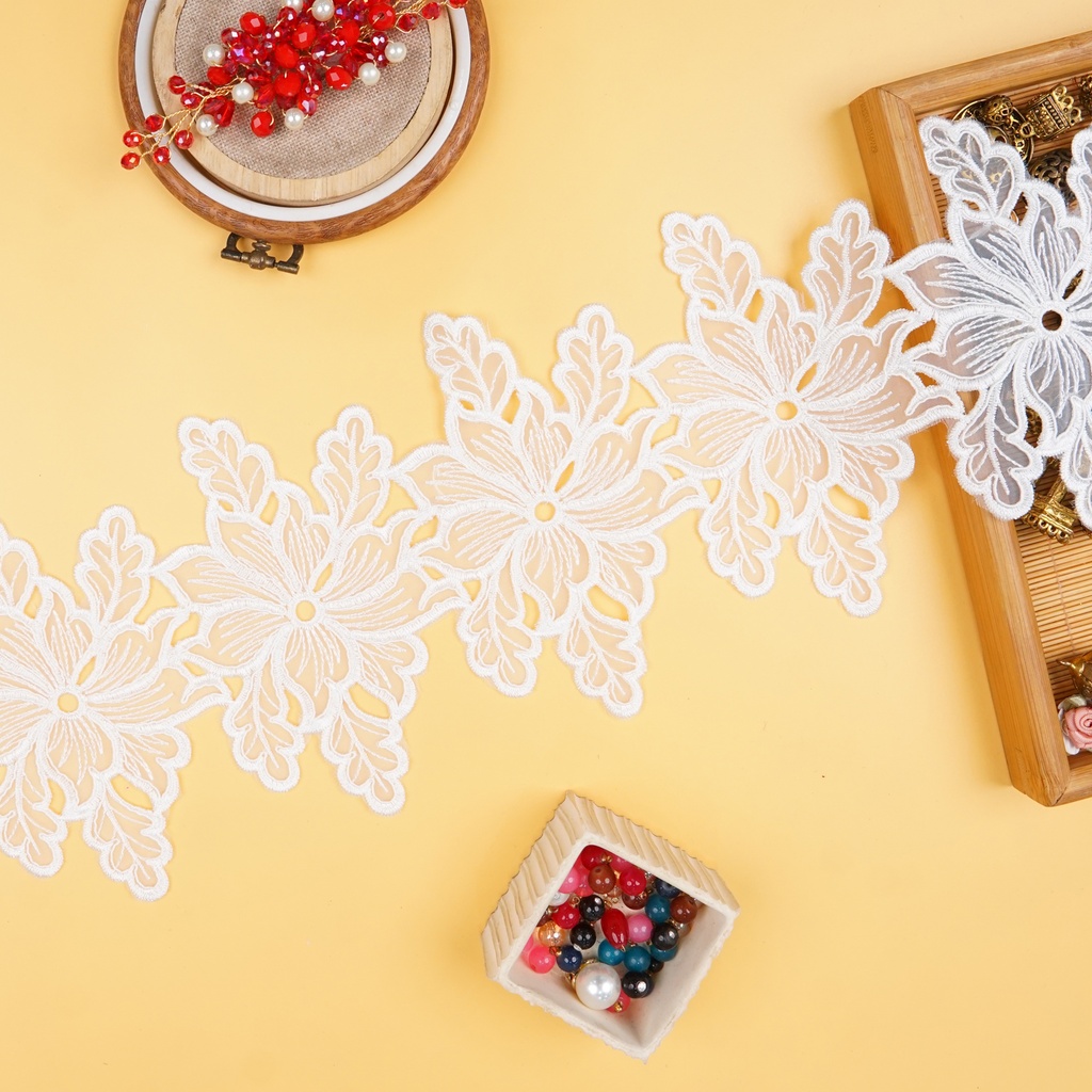 Flower Design Organza Lace