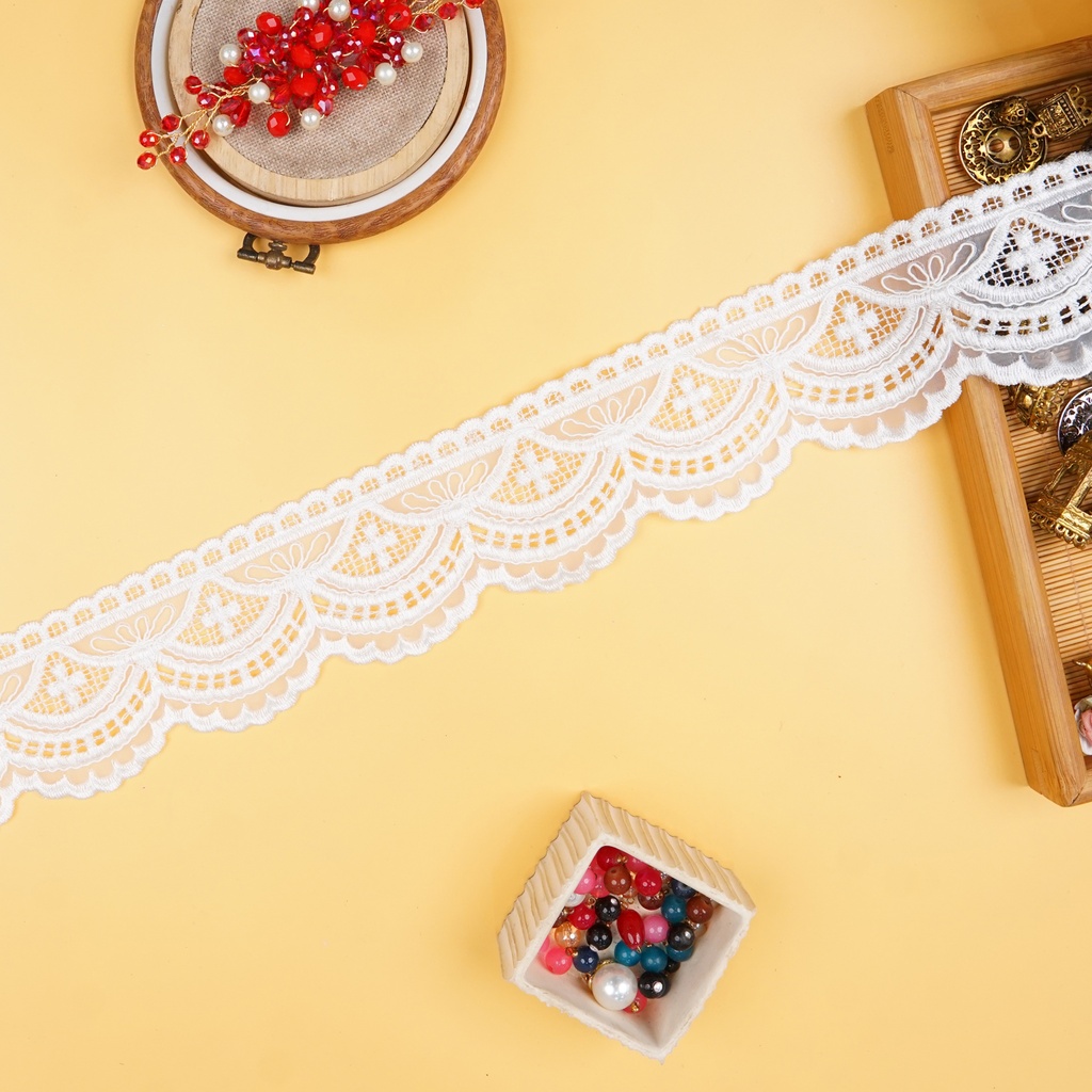 One Side Border Organza Lace