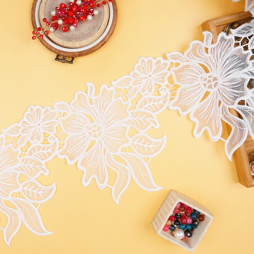 Flower Design Organza Lace