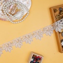 Metallic Yarn, Glass Beads, Fancy Lace