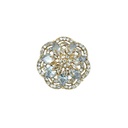 Gold Base Fancy Kundan Button