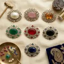 Fancy Kundan Button