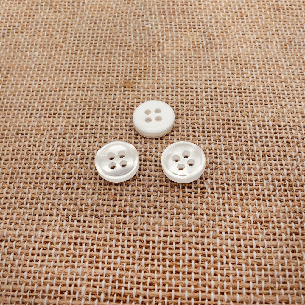 Ceramic Coated 4 Hole Shirt Button