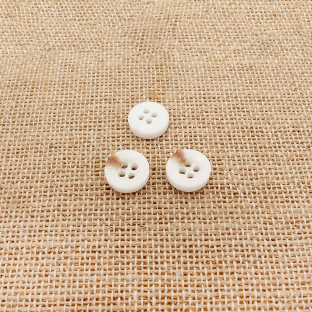 Ceramic Coated 4 Hole Shirt Button