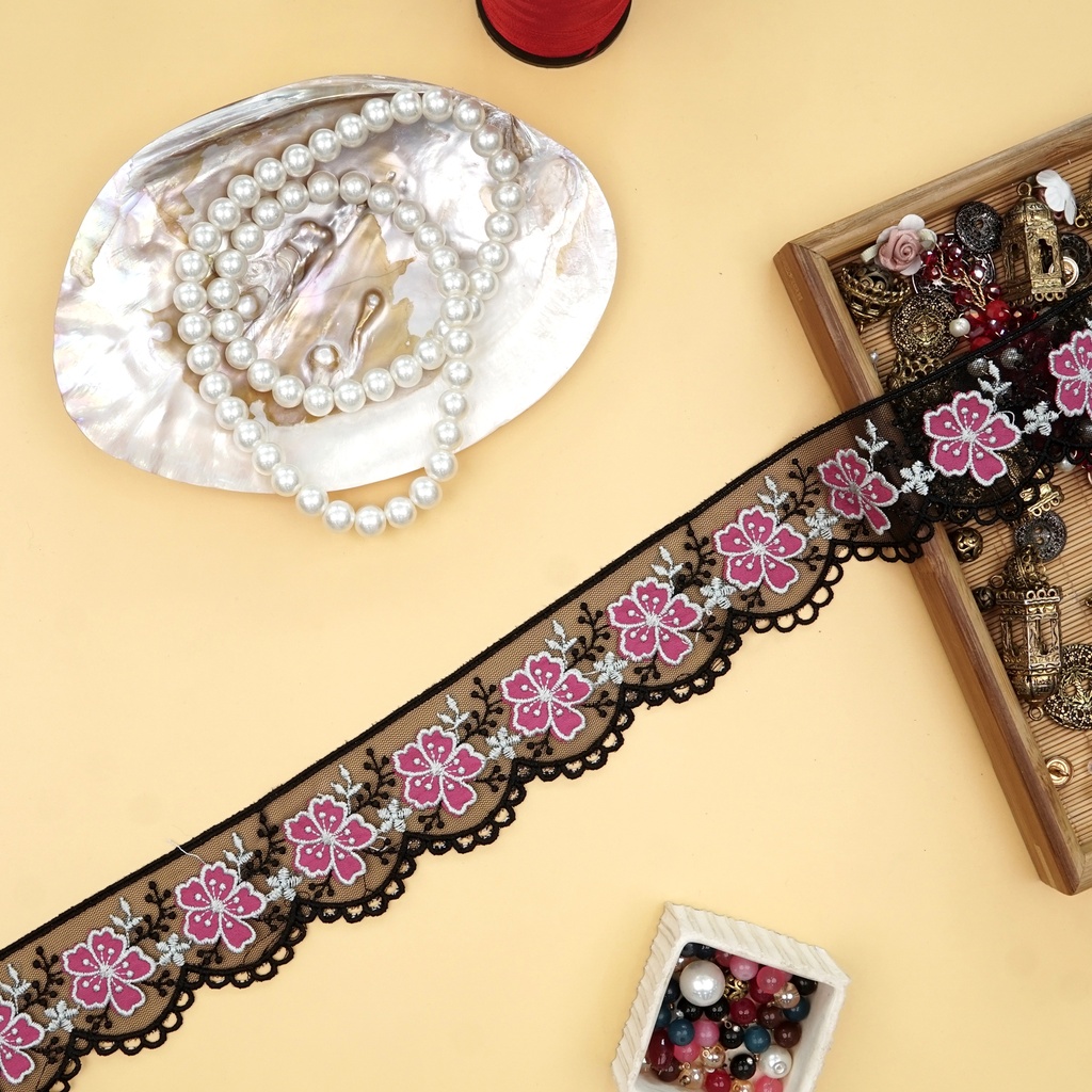 Embroidery Net LaceIn Color