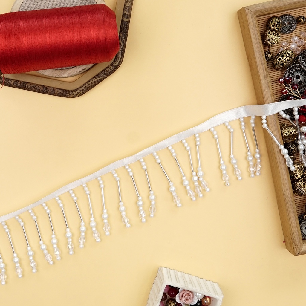 Fancy Tube Design Crystal Lace