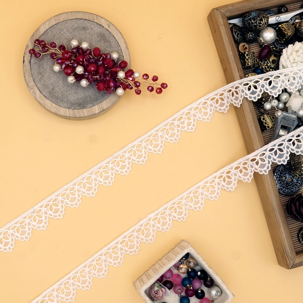 One Side Border Organza Lace