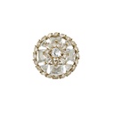 Gold Base Fancy Kundan Button