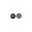 Floral Design 2 Hole Coconut Button