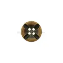 Carved Bakelite Design 4 Hole Wooden Button