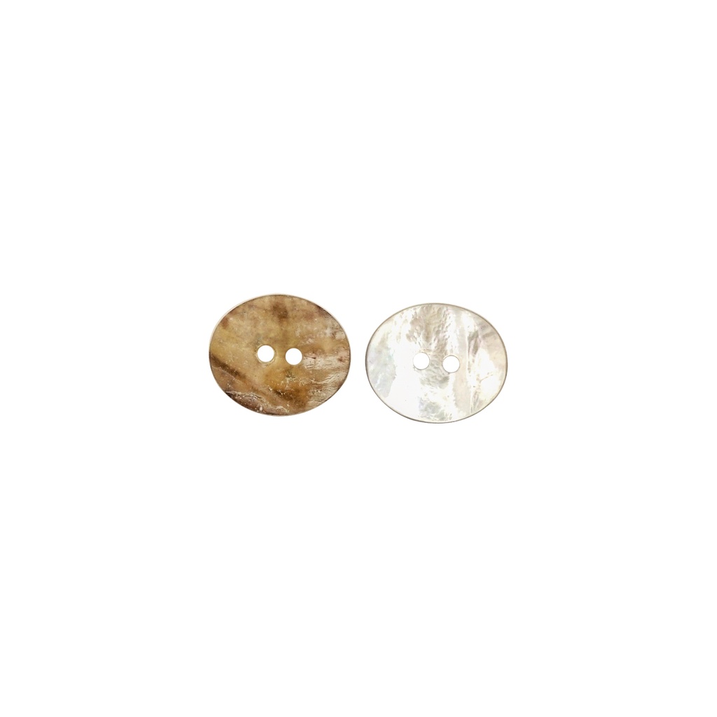 Agoya Japan Oval Shape 2 Hole Shell Button