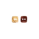 Agoya Japan in Coloured Square Shape 2 Hole Shell Button