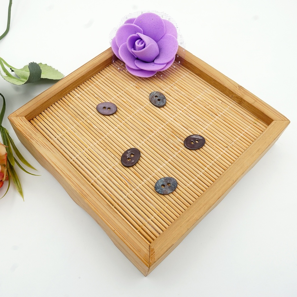 Agoya Japan Coloured Oval Shell Button