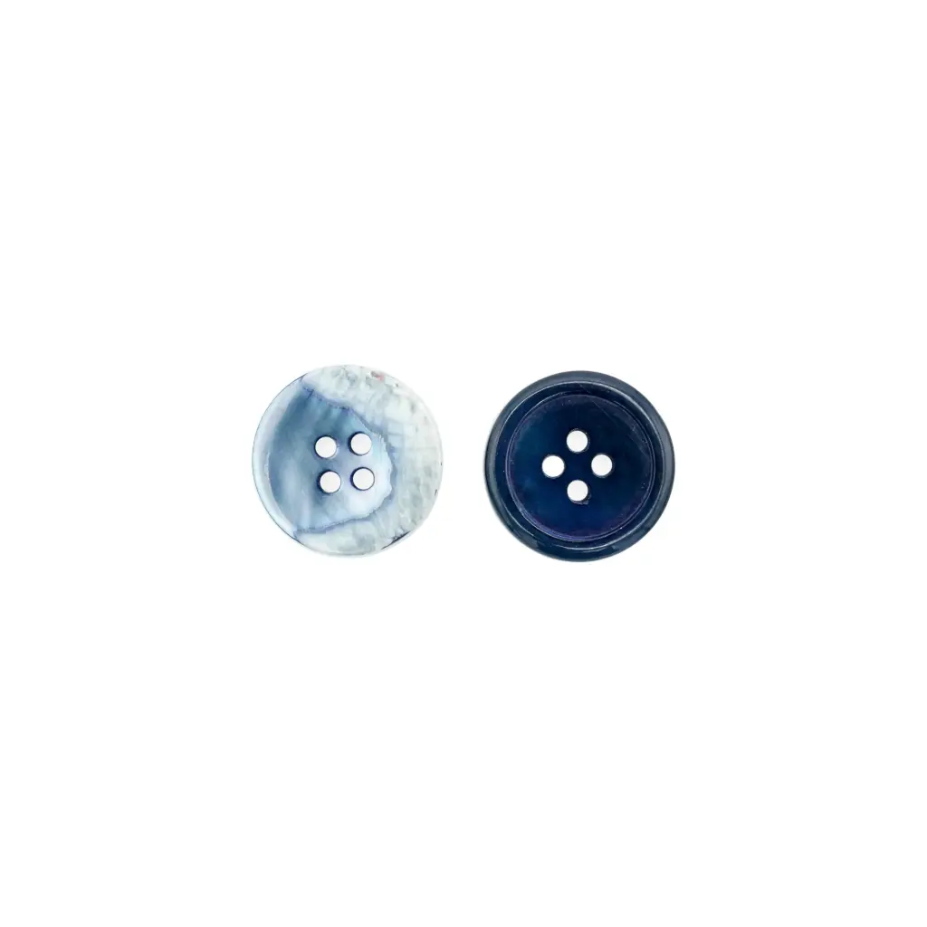 Mother-of-Pearl Coloured Wrangler Shape 4 Hole Shell Button