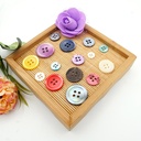Mother-of-Pearl Coloured Wrangler Shape 4 Hole Shell Button