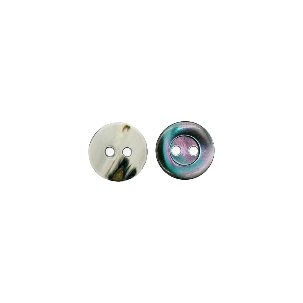 Mother-of-Pearl Thick Border Round Shape 2 Hole  Shell Button