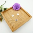 Flat Natural Mother-of-Pearl Round Shape 2 Hole Shell Button
