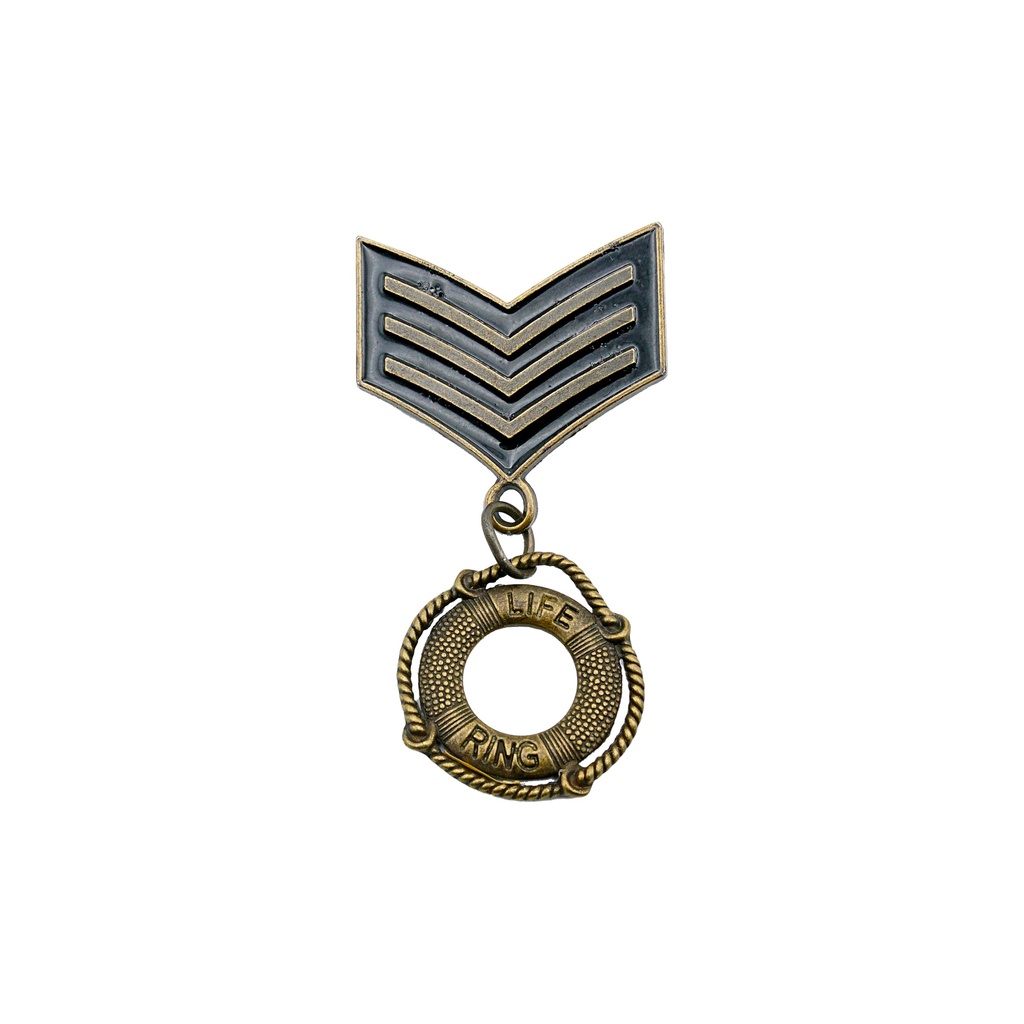 Military Army Uniform Style Brooch