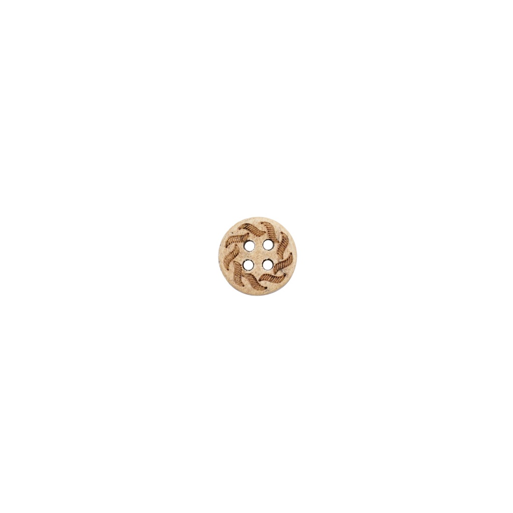 Flower Cut 4 Hole Coconut Button