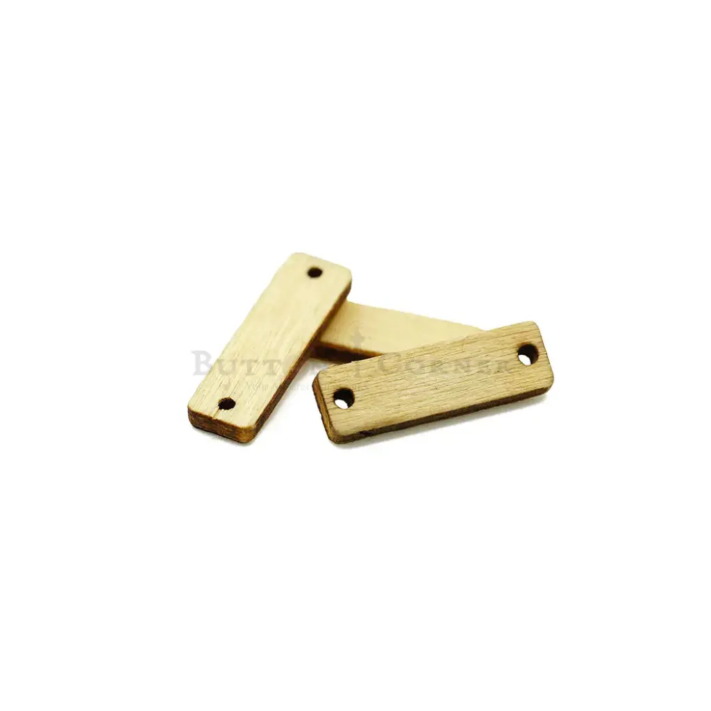 Rectangular Shape 2 Side Hole Coconut Button