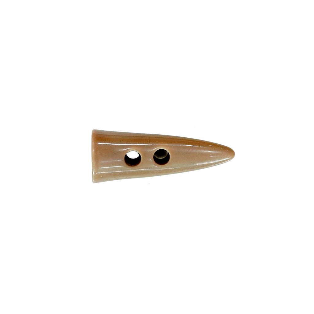 Horn Shape Polyester Toggle Button
