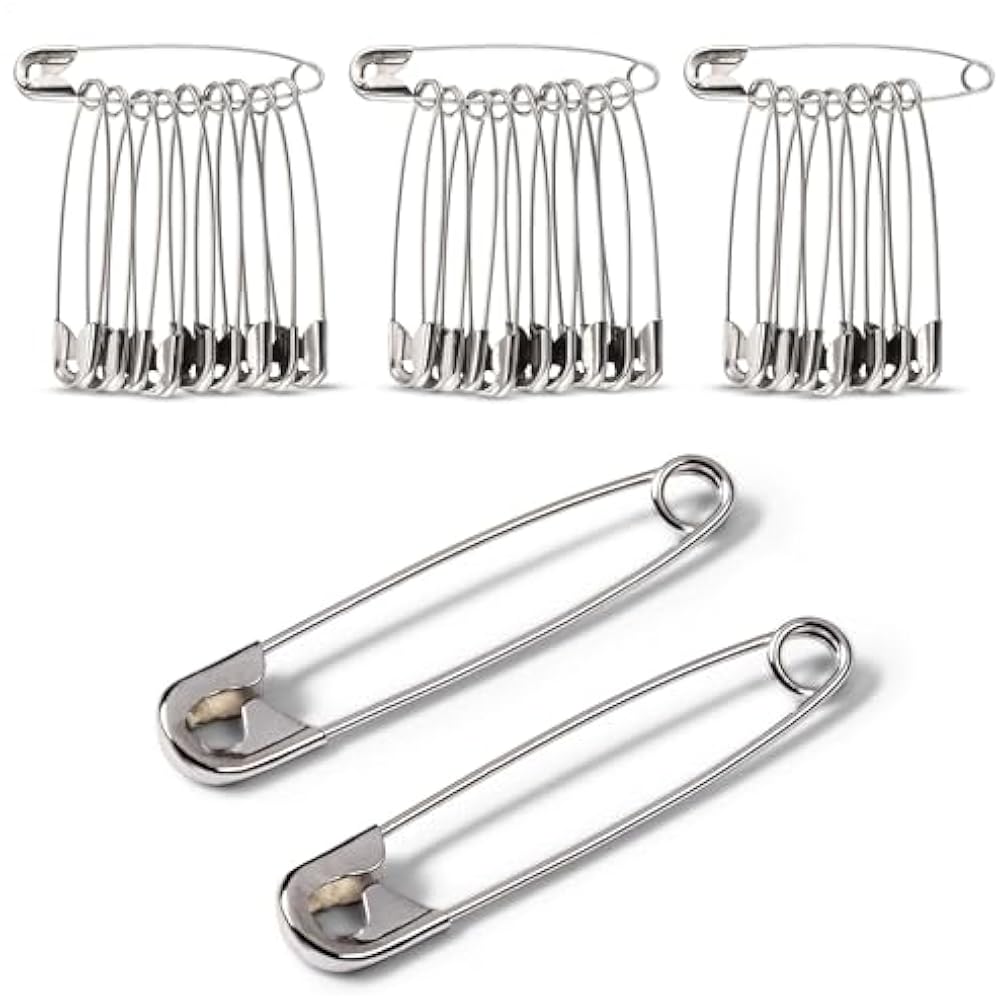 Silver Plated Safety Pins