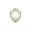 Silver Base Fancy Kundan Button
