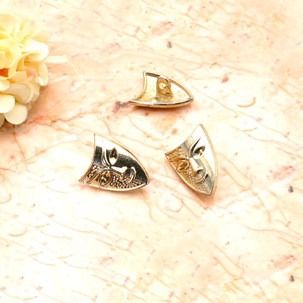 Vintage Art Deco Style Mask Face Pendant