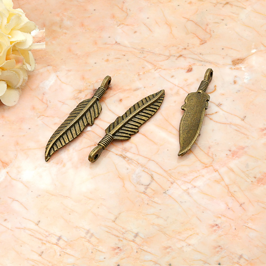 Metal Feather Pendant