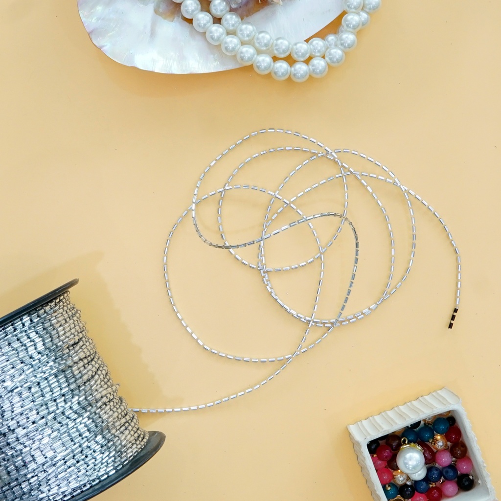 Glass Beads Wire Lace