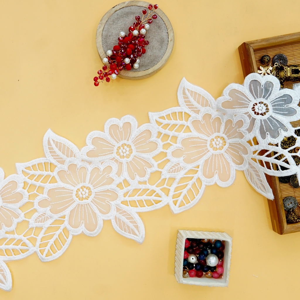 Flower Shape Organza Lace