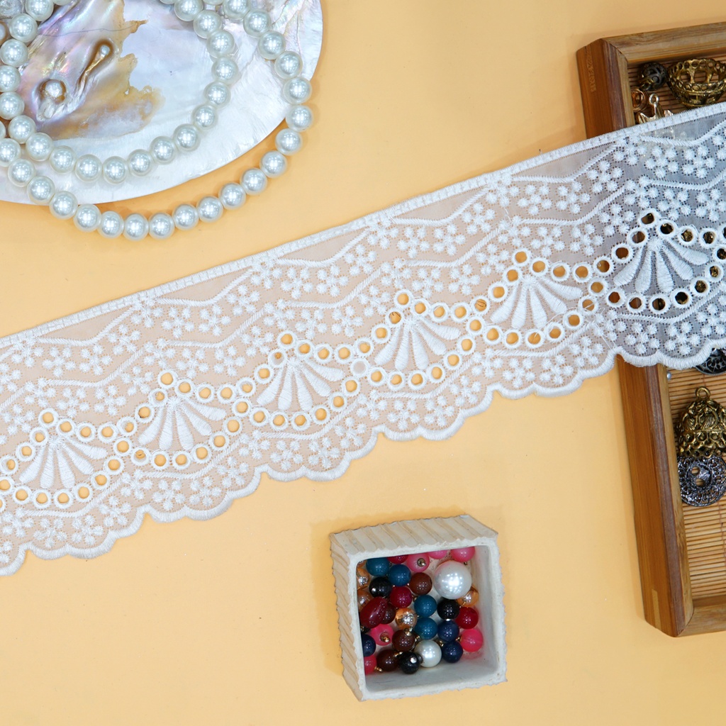 One Side Border Organza Lace
