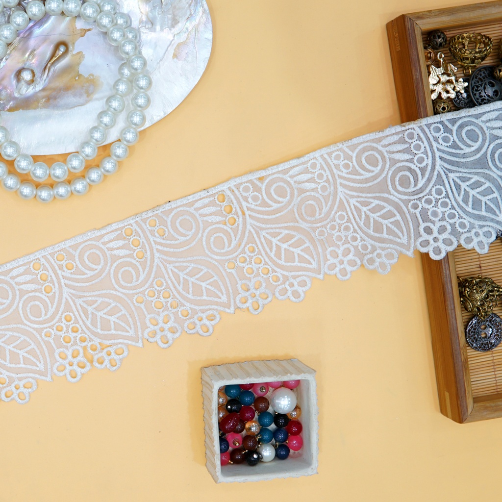 One Side Border Organza Lace