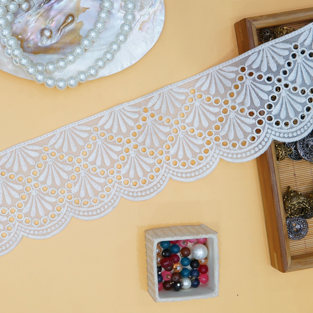 One Side Border Organza Lace