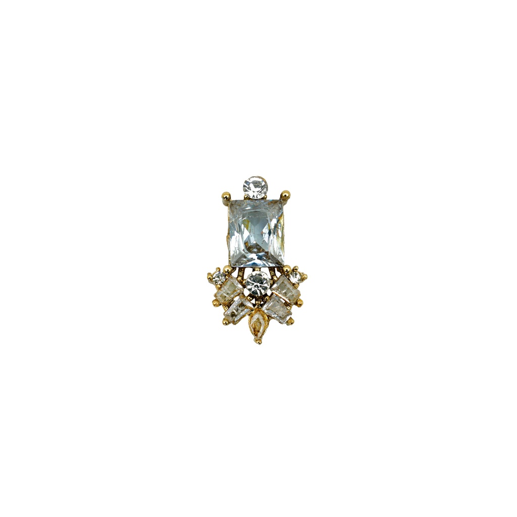 Gold Base Fancy Kundan Button