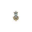 Gold Base Fancy Kundan Button