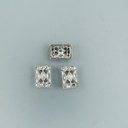 Silver Base Fancy Kundan Button