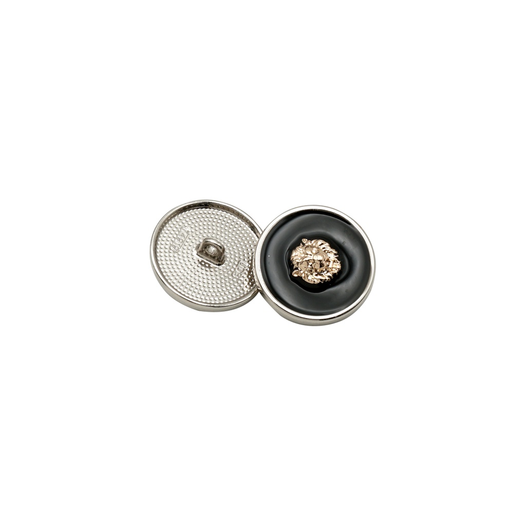 Lion Face Glossy Finish Suiting Button