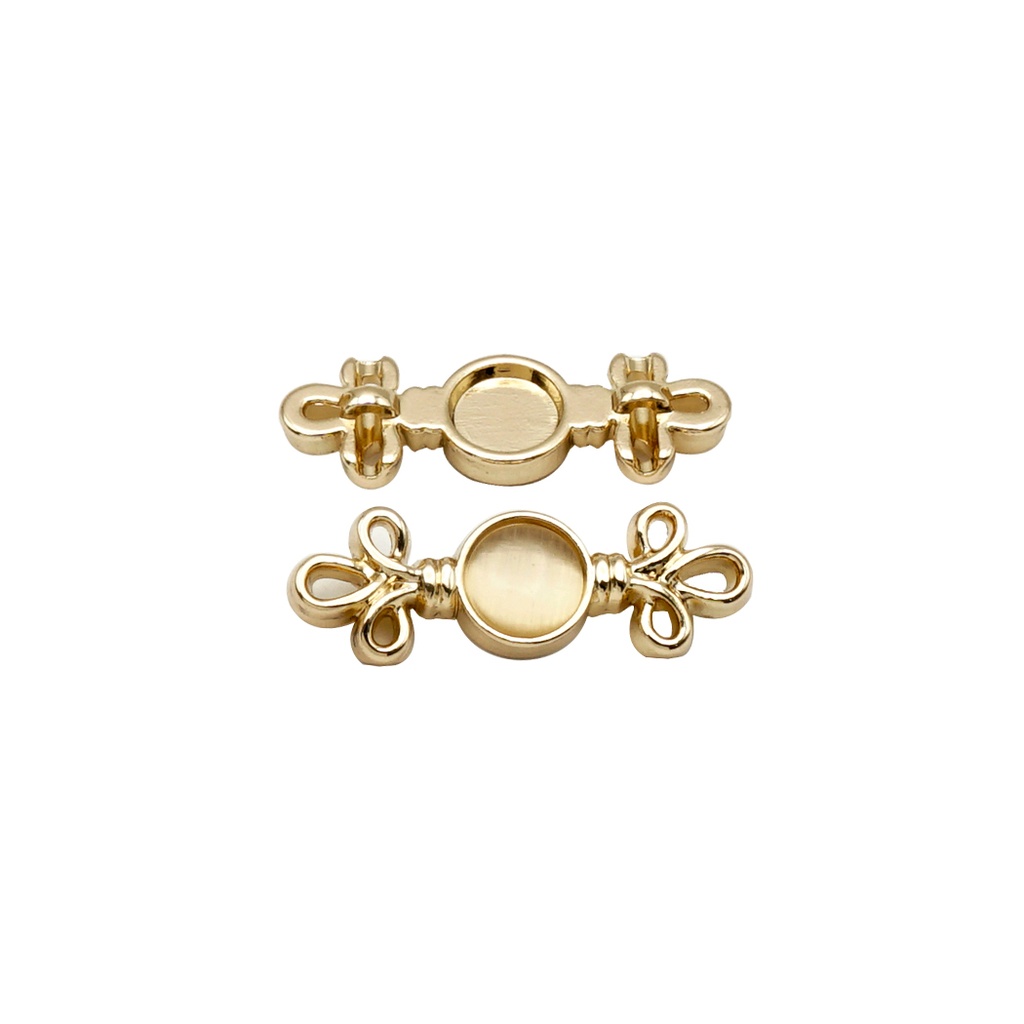 Vintage Design Barrette Pearl Fancy Button