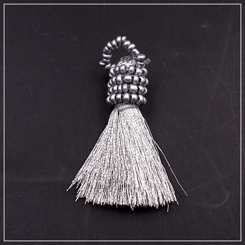 Fancy Metalic Yarn Tassels