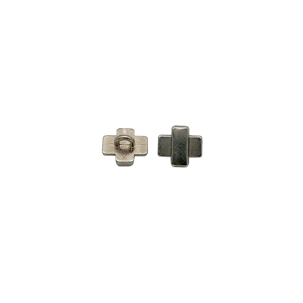 Plus Symbol Metal Shirt Button
