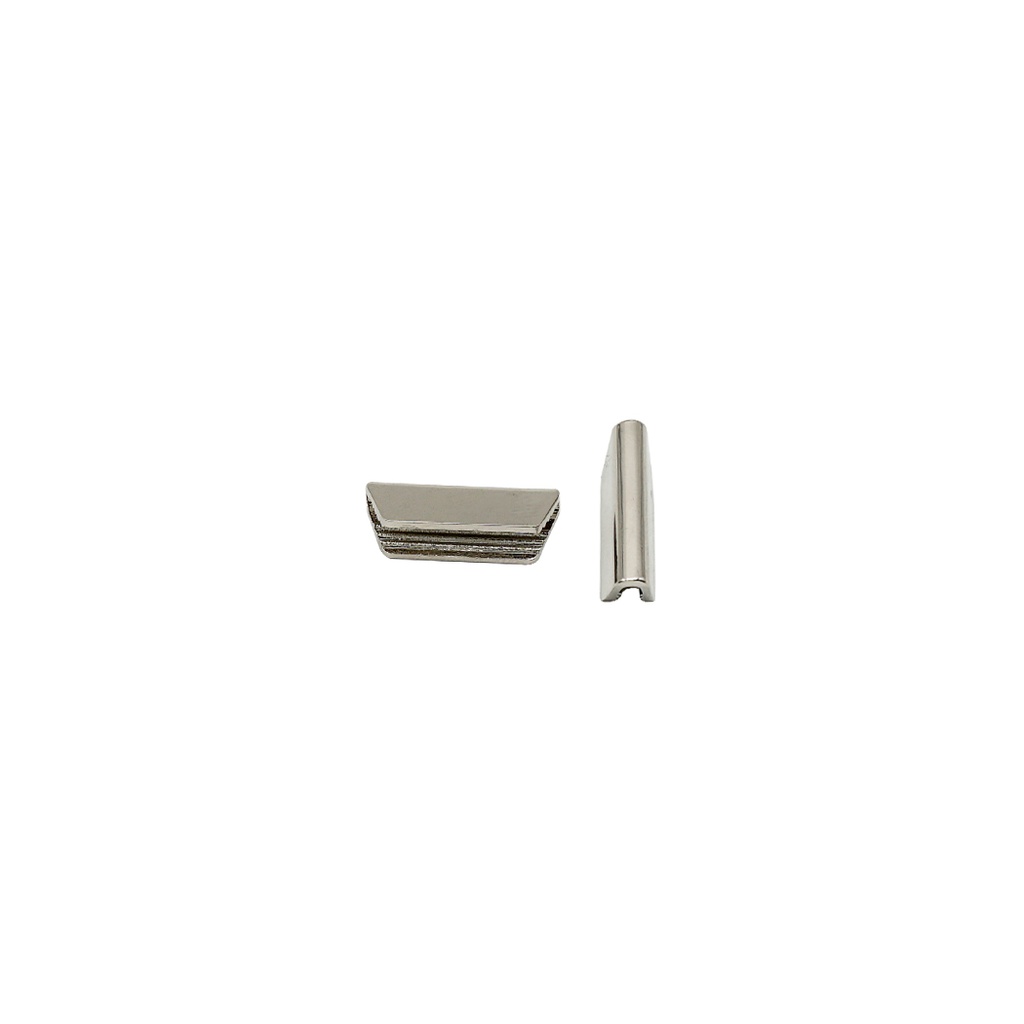 Trapezium-shaped Flat Metal Strap Connector Tail Clip