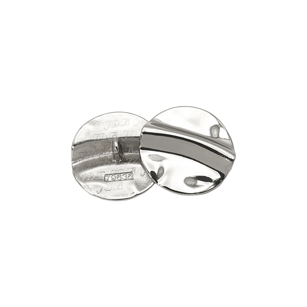 Irregular Ridged Surface Design Oversized Metal Button