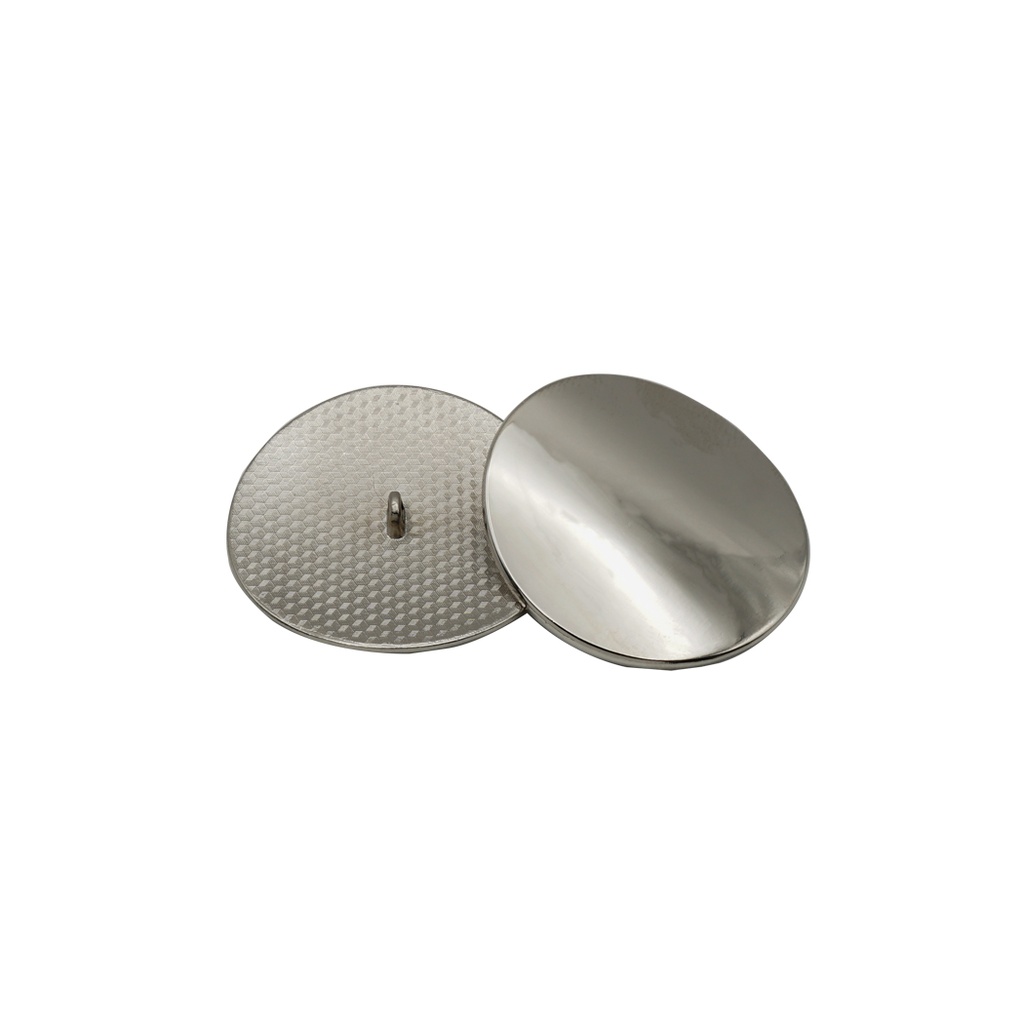 Round Shape Classic Curve Oversized Metal Button